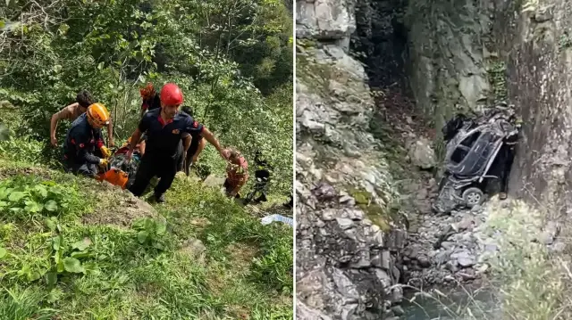 giresunda feci kaza arac ucuruma yuvarlandi olu ve yarali var Z3kAqA5y