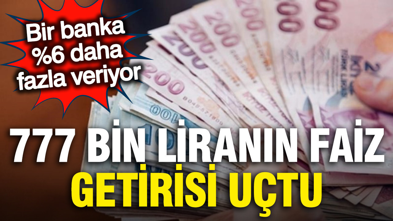 777 Bin Lira ile Şimdi Faiz Kazancı Zamanı; En Yüksek Getiriyi Sunan Bankalar