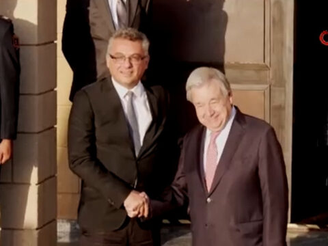 Kktc cumhurbaskani erhurman guterres ve hristodulidis ile bir araya geldi q5R7vJq8